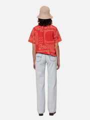 Nudie Jeans Co - Shirt Moa Bandana - Red-Tops-1400777