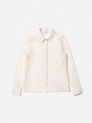 Nudie Jeans - Doris Lace Shirt - Egg White-Tops-140779