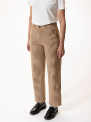 Nudie Jeans - Willa Pants Gingham Oak - Eco-responsable-Jupes et Pantalons-120247