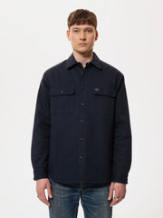 Nudie Jeans - Glenn Padded Shirt Navy-Vestes et Manteaux-140752