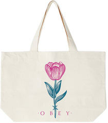 Obey - Barbwire Flower Tote Bag - Natural-Accessoires-100553591