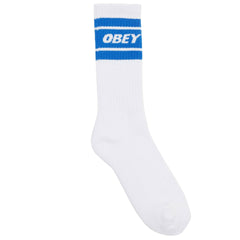 Obey - Cooper II Socks - White / Princess Blue-Accessoires-100260093-PRS