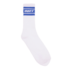 Obey - Cooper II Socks - White / Surf Blue-Accessoires-100260093