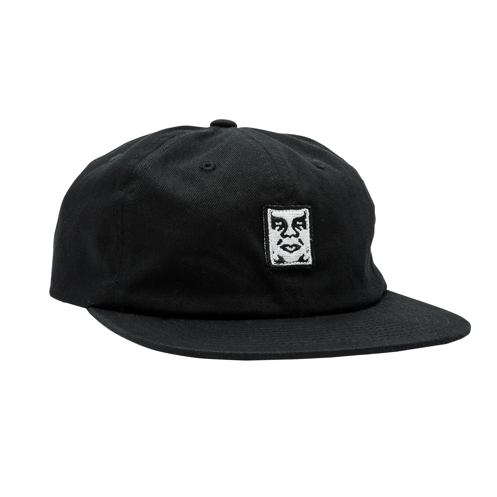 Obey - Cord Label 6 Panel Strapback Cap - Black-Accessoires-100580303