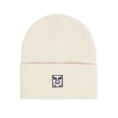 Obey - Icon Patch Cuff Beanie - Unbleached-Accessoires-100030198