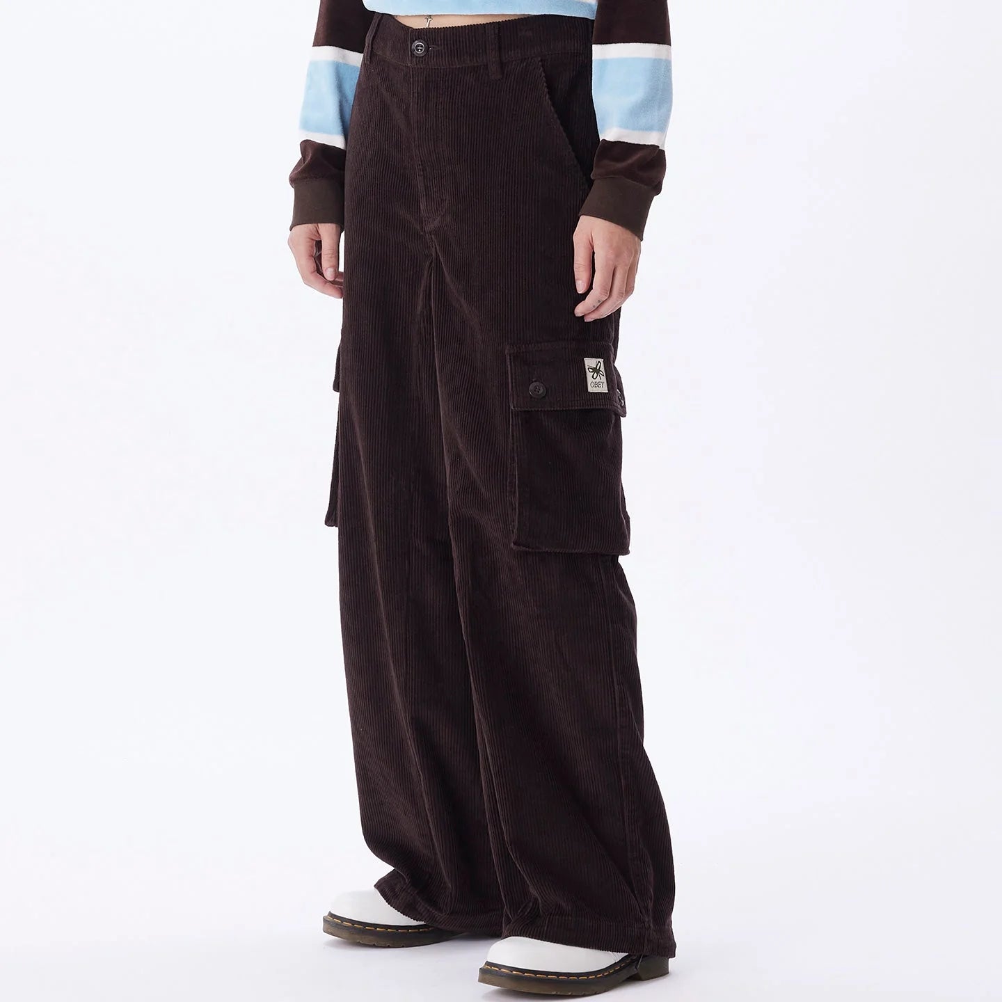 Obey - Andrea Baggy Cargo Pant - Java Brown-Jupes et Pantalons-242020100