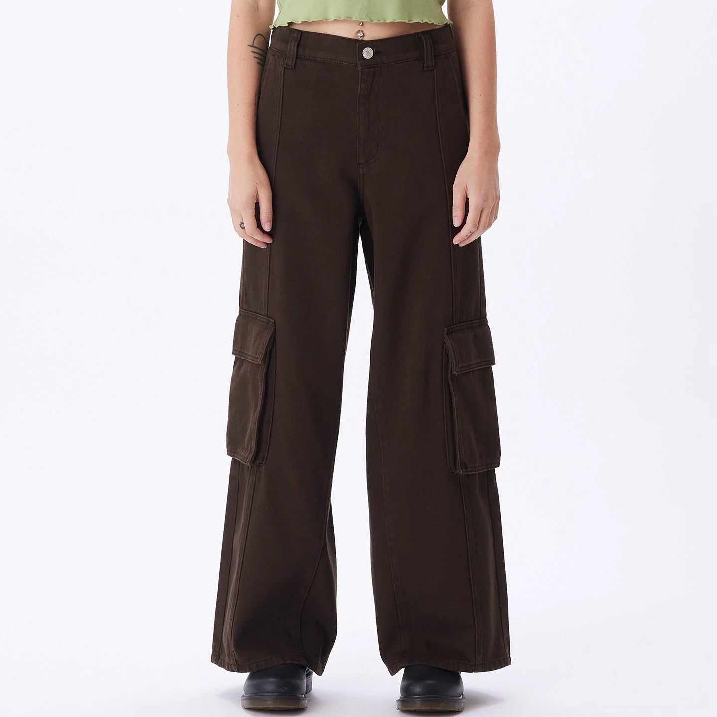 Obey - Search Cargo Denim - Java Brown-Jupes et Pantalons-242010050
