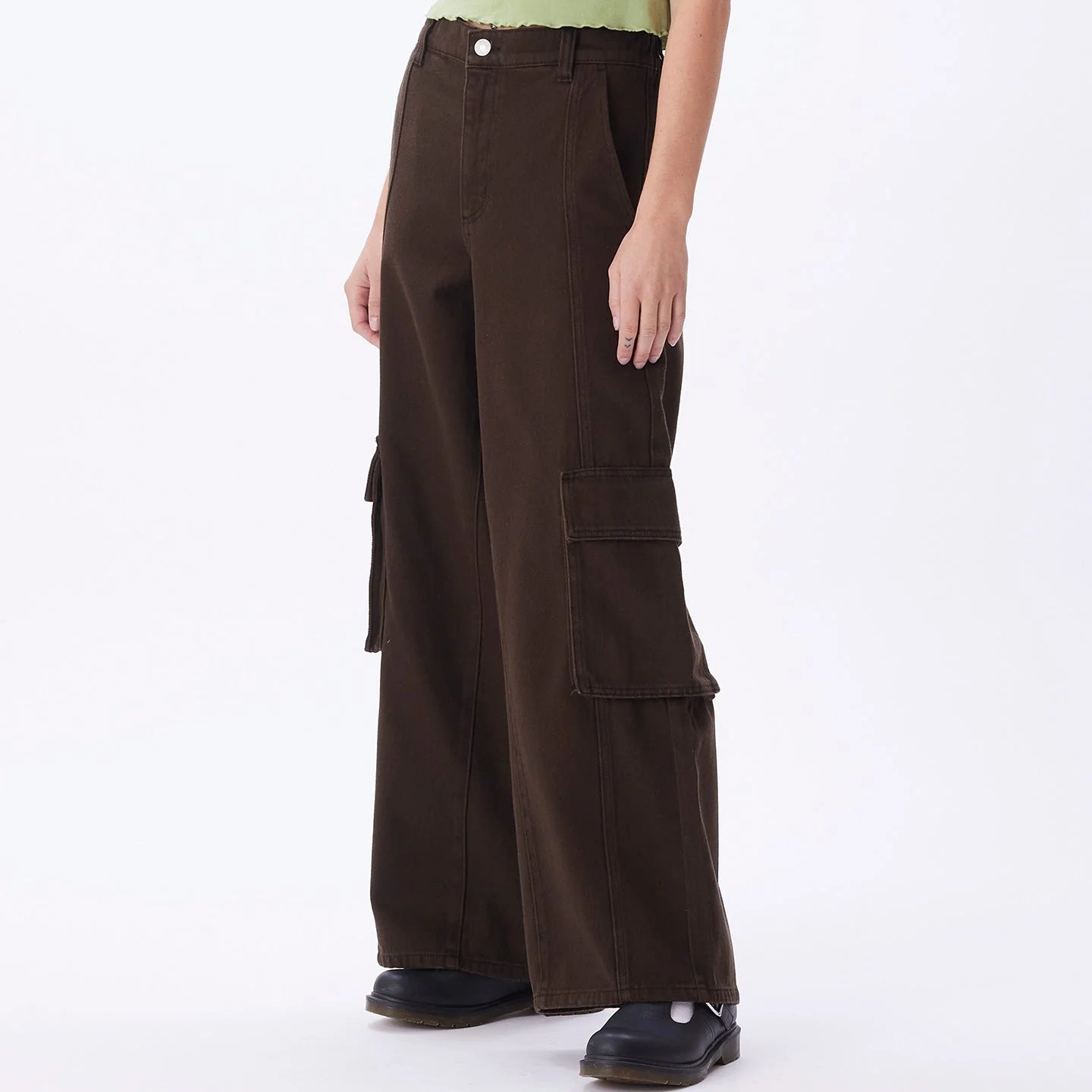 Obey - Search Cargo Denim - Java Brown-Jupes et Pantalons-242010050