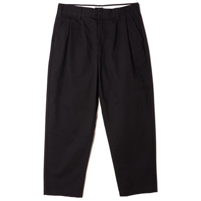 Obey - Fubar Pleated Pant - Black-Pantalons et Shorts-