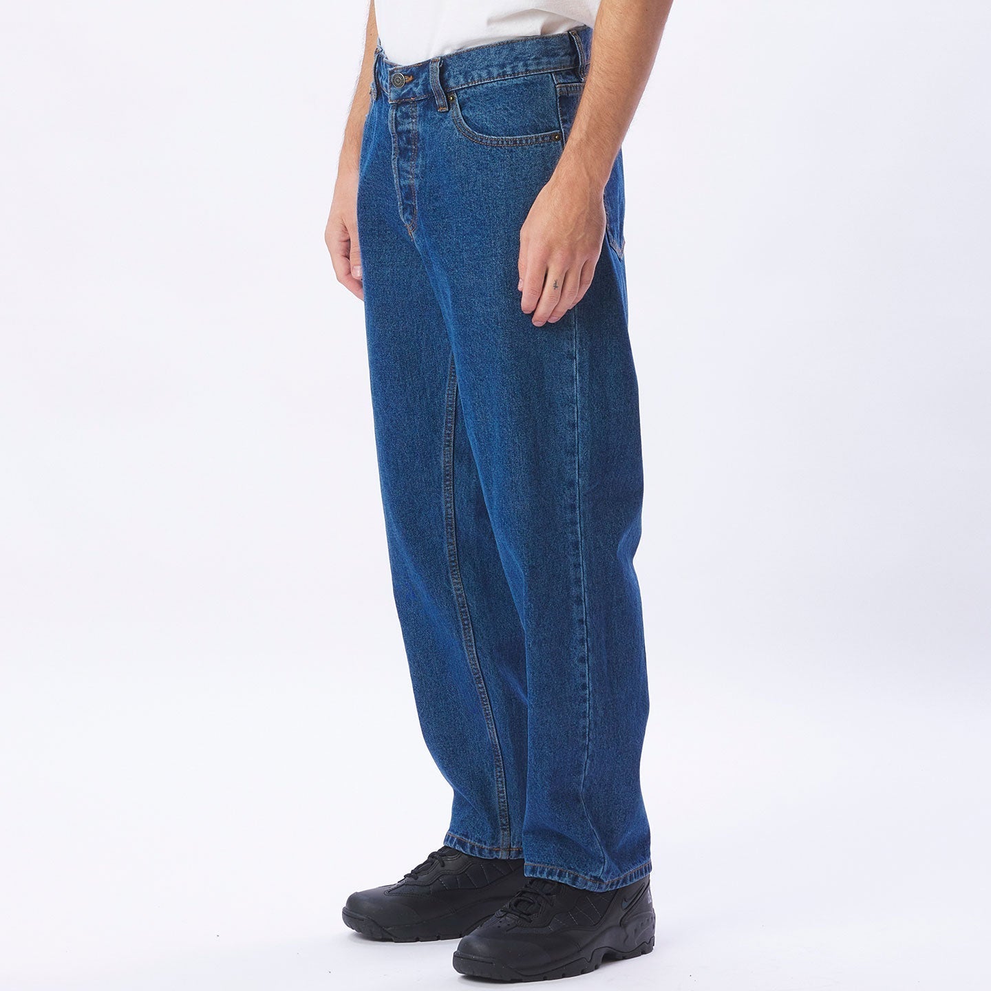 Obey - Hardwork Denim - Stonewash Indigo-Pantalons et Shorts-142010077