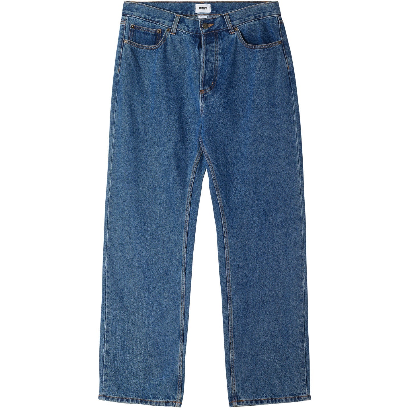 Obey - Hardwork Denim - Stonewash Indigo-Pantalons et Shorts-142010077