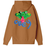 Obey - Clay Frog Hoodie - Brown Sugar-Pulls et Sweats-112843316