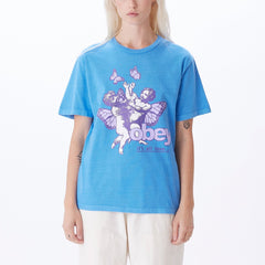 Obey - Cherubs It's All Love Choice - Azure Blue-T-shirts-263452392