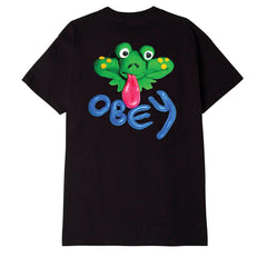 Obey - Clay Frog Tee - Black-T-shirts-165263316