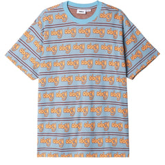 Obey - Depiction Jacquard Tee SS - Sky Blue Multi-T-shirts-131080344