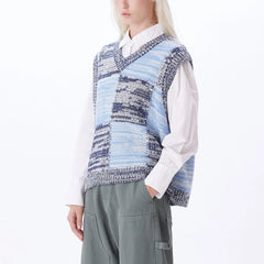 Obey Femme - Mira Sweater Vest - Academy Navy Multi-T-shirts-251810007