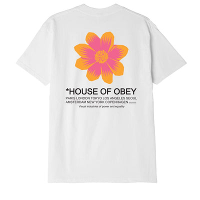 Obey - House Of Obey Flower - White-T-shirts-165263414-WHT