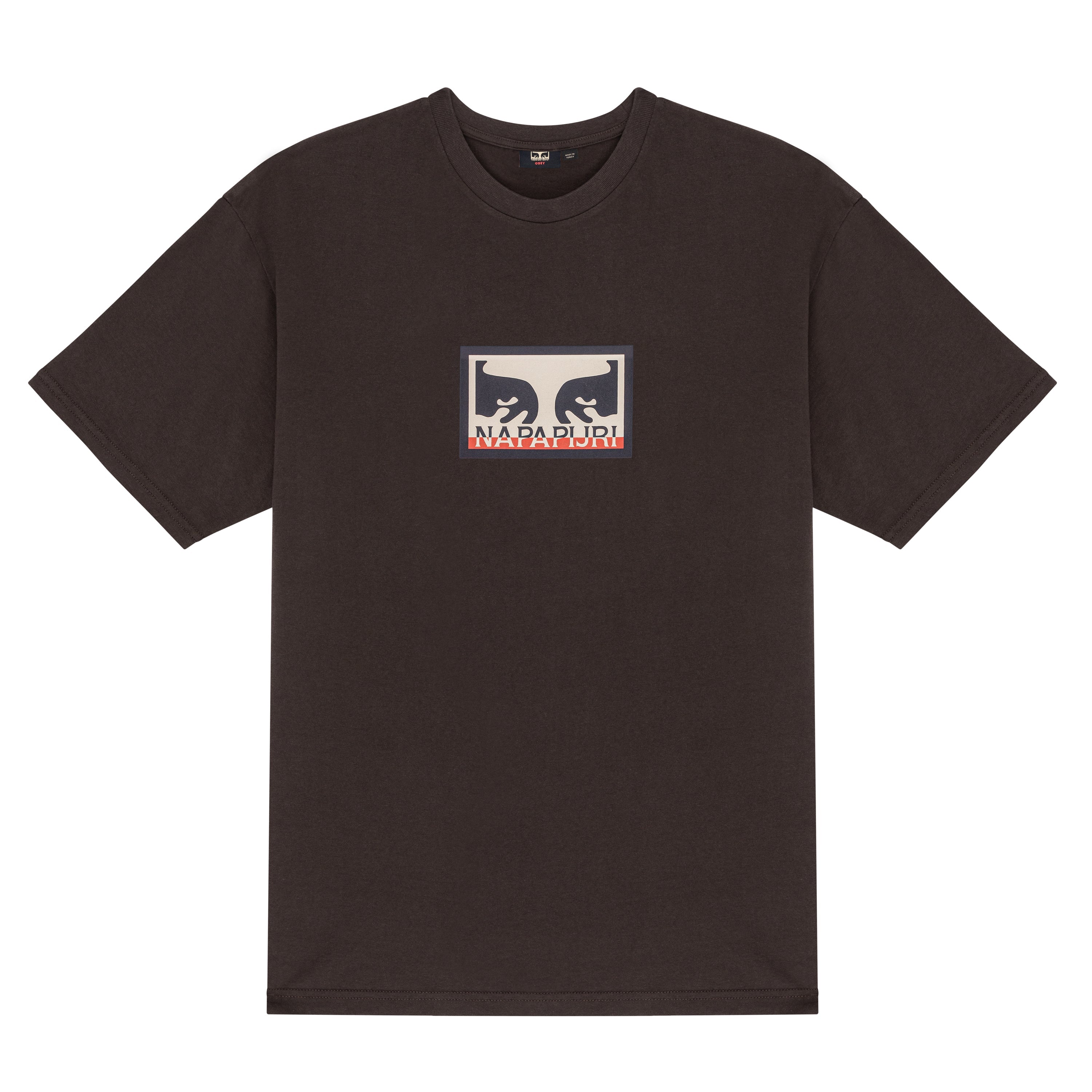 Obey x Napa Tee - Dark Brown-T-shirts-NA4HML