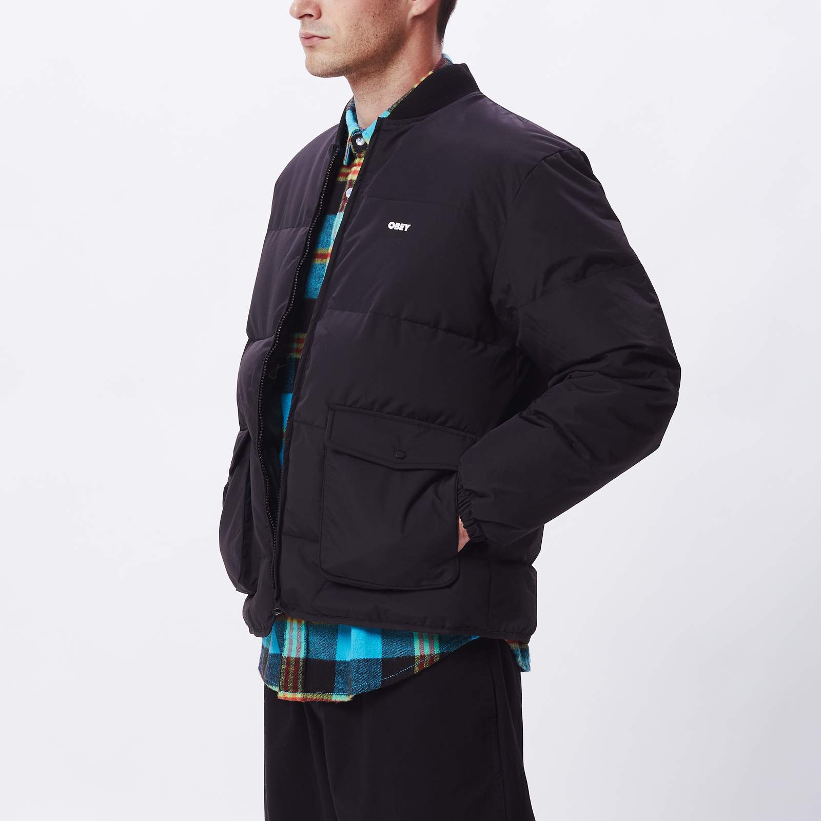 Obey - Charlie Jacket Black-Vestes et Manteaux-121800477