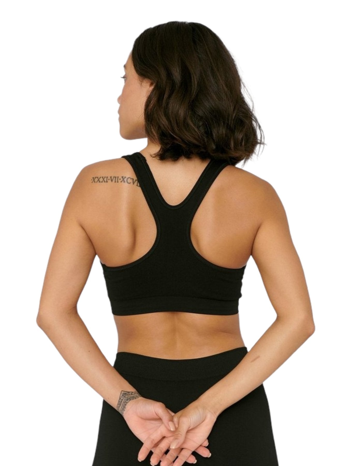 Organic Basics - Silver Tech Active - Workout Bra Black-Sous-Vêtements-
