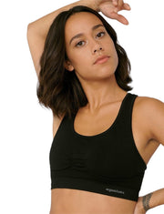 Organic Basics - Silver Tech Active - Workout Bra Black-Sous-Vêtements-