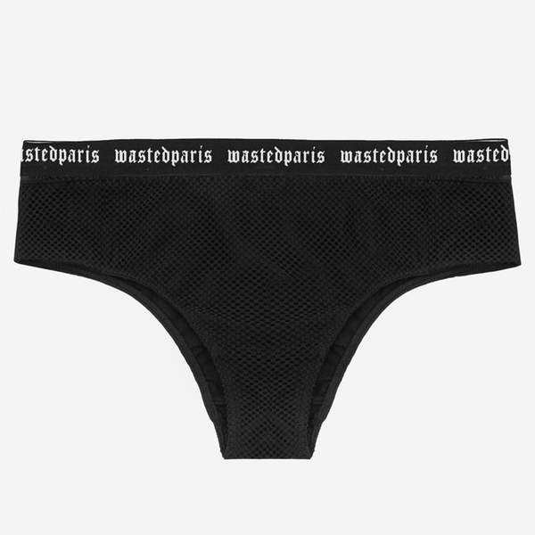 Wasted Paris - WM Panty Fishnet - Culotte noire-Sous-Vêtements-WSS2020-20