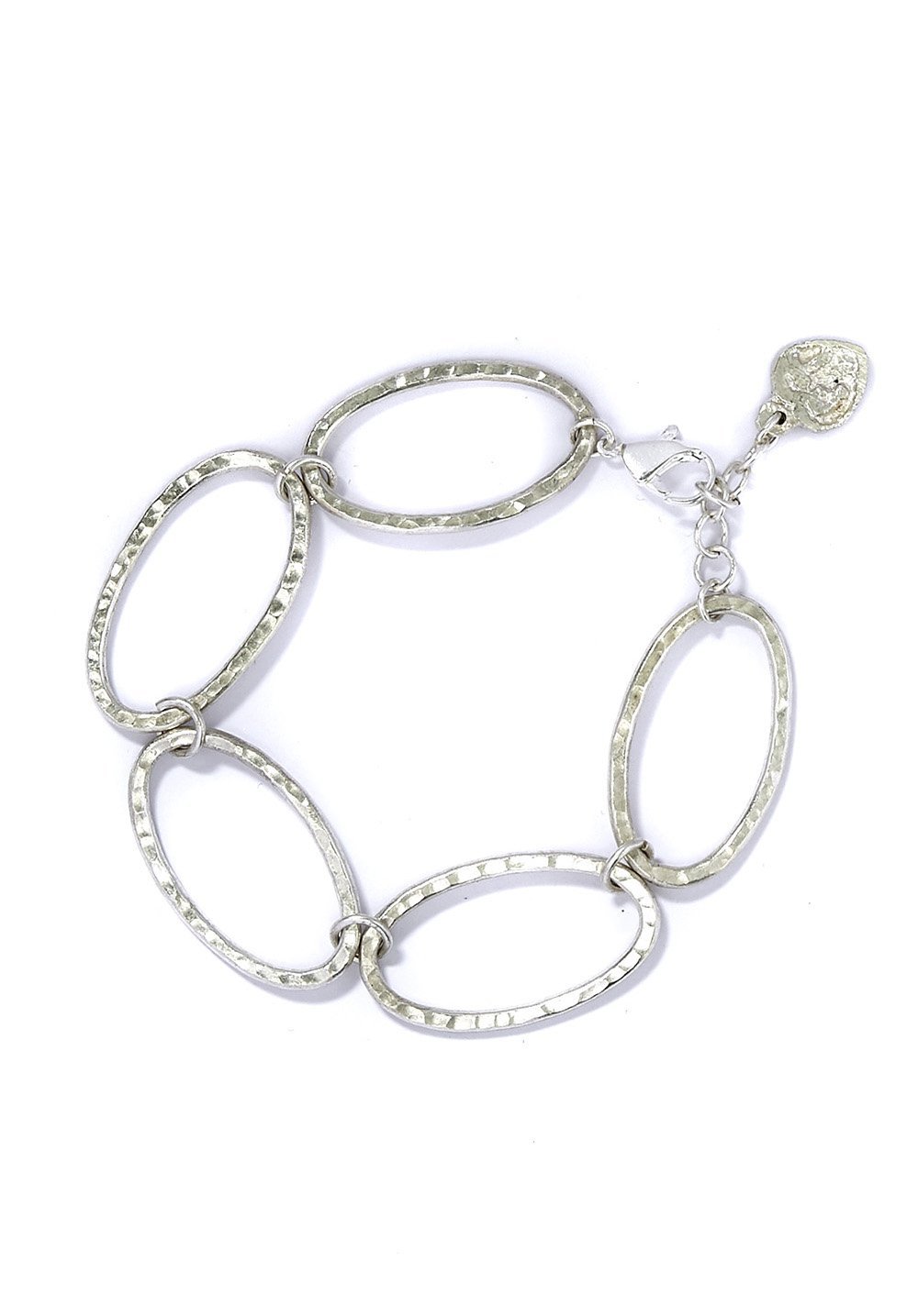 People Tree - Hand Made - Bracelet Ovales - Argent-Accessoires-