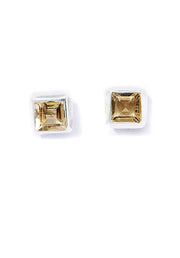 People Tree - Hand Made - Golden Quartz Stud Earrings-Accessoires-Y491UA.GN1