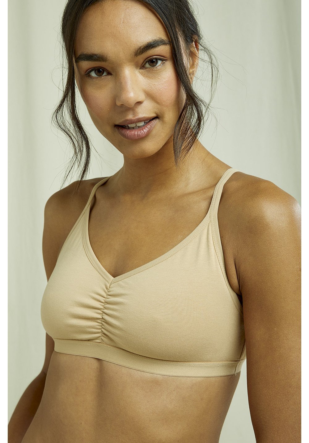 People Tree - Soft Bra- Soutien Gorge Coton Biologique - Almond-Sous-vetements-