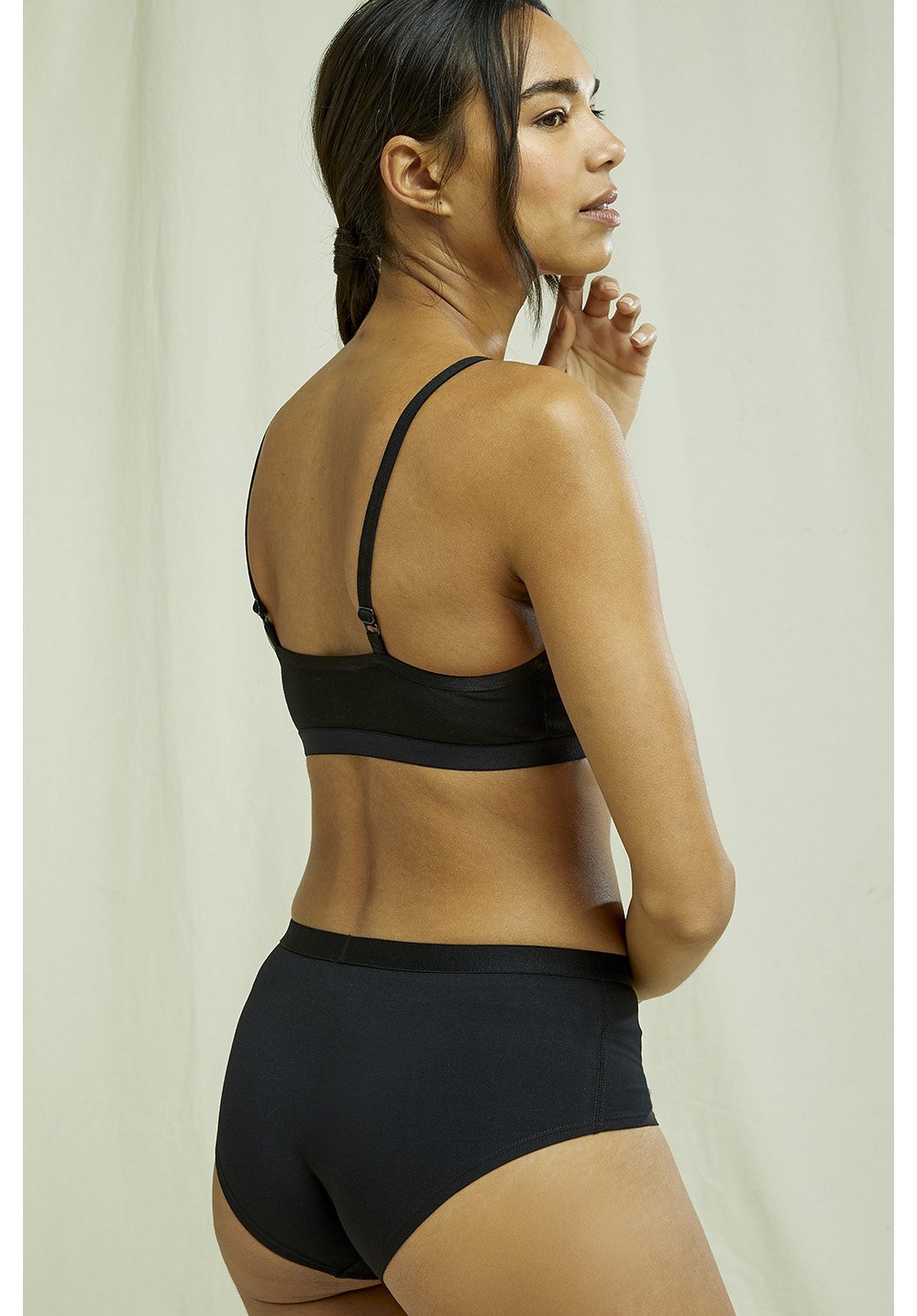 People Tree - Soft Bra- Soutien Gorge Coton Biologique - Black-Sous-vetements-U377UV.BK1