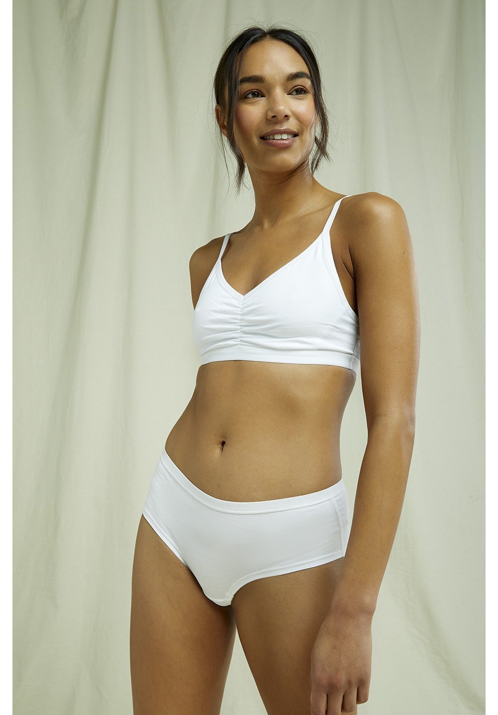 People Tree - Soft Bra- Soutien Gorge Coton Biologique - White-Sous-vetements-U377UV.WH1