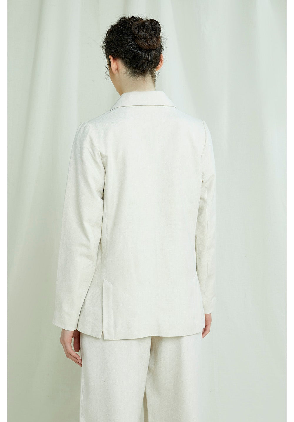 People tree - Naira Blazer Fog Tailoring-Vestes et Manteaux-A008UE.BG1