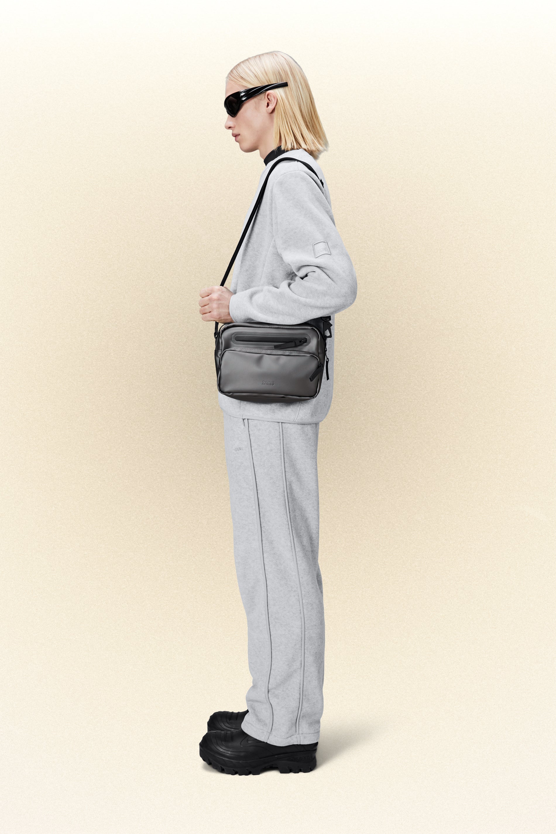 Rains - Cargo Box Bag - Metallic Grey-Accessoires-14110