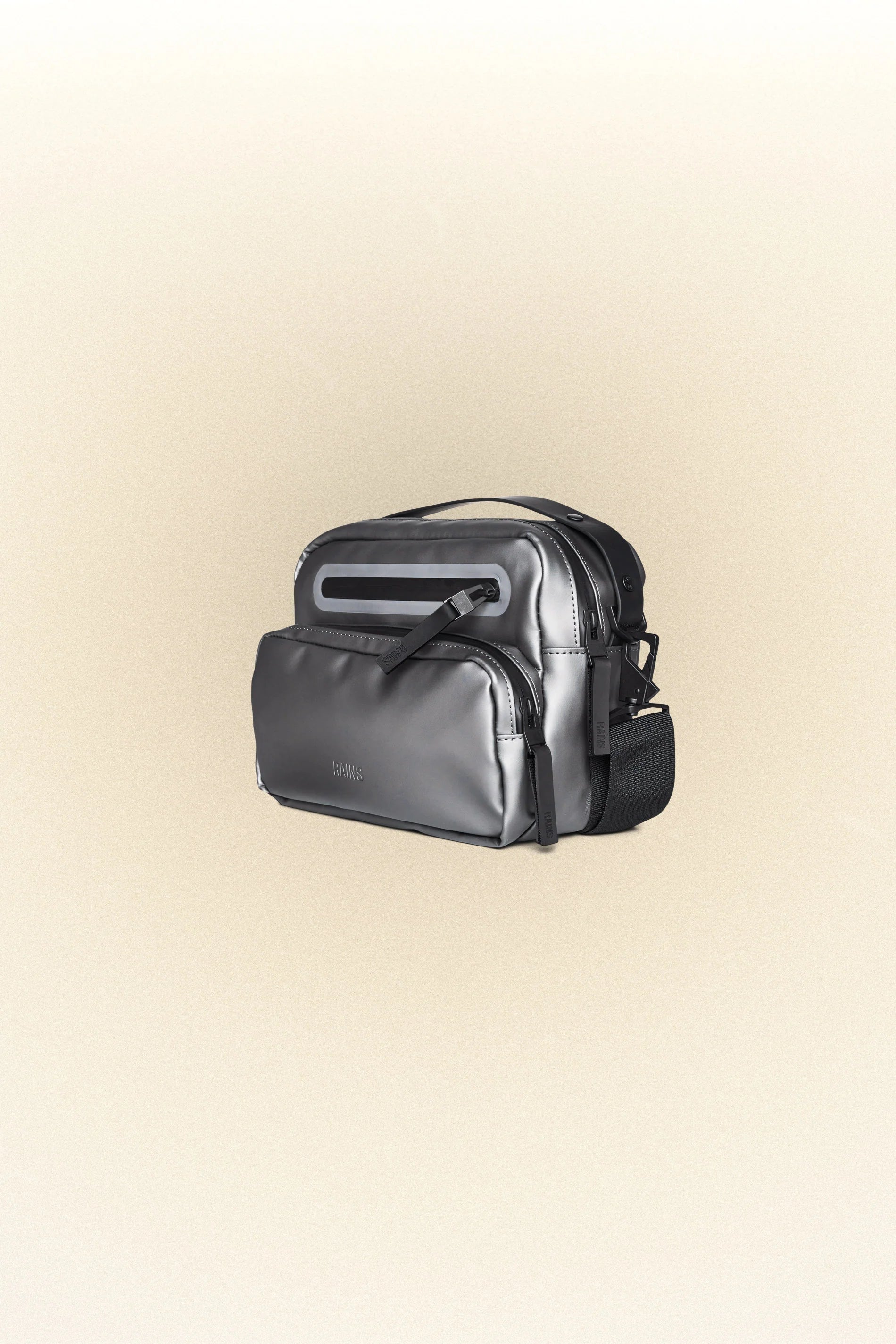 Rains - Cargo Box Bag - Metallic Grey-Accessoires-14110
