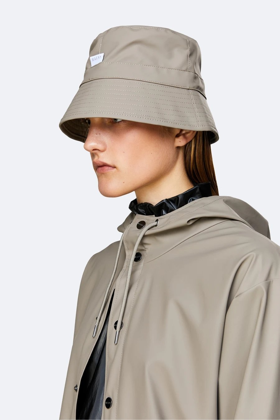 Chapeau de Pêche RAINS Unisexe Bucket Hat Coal