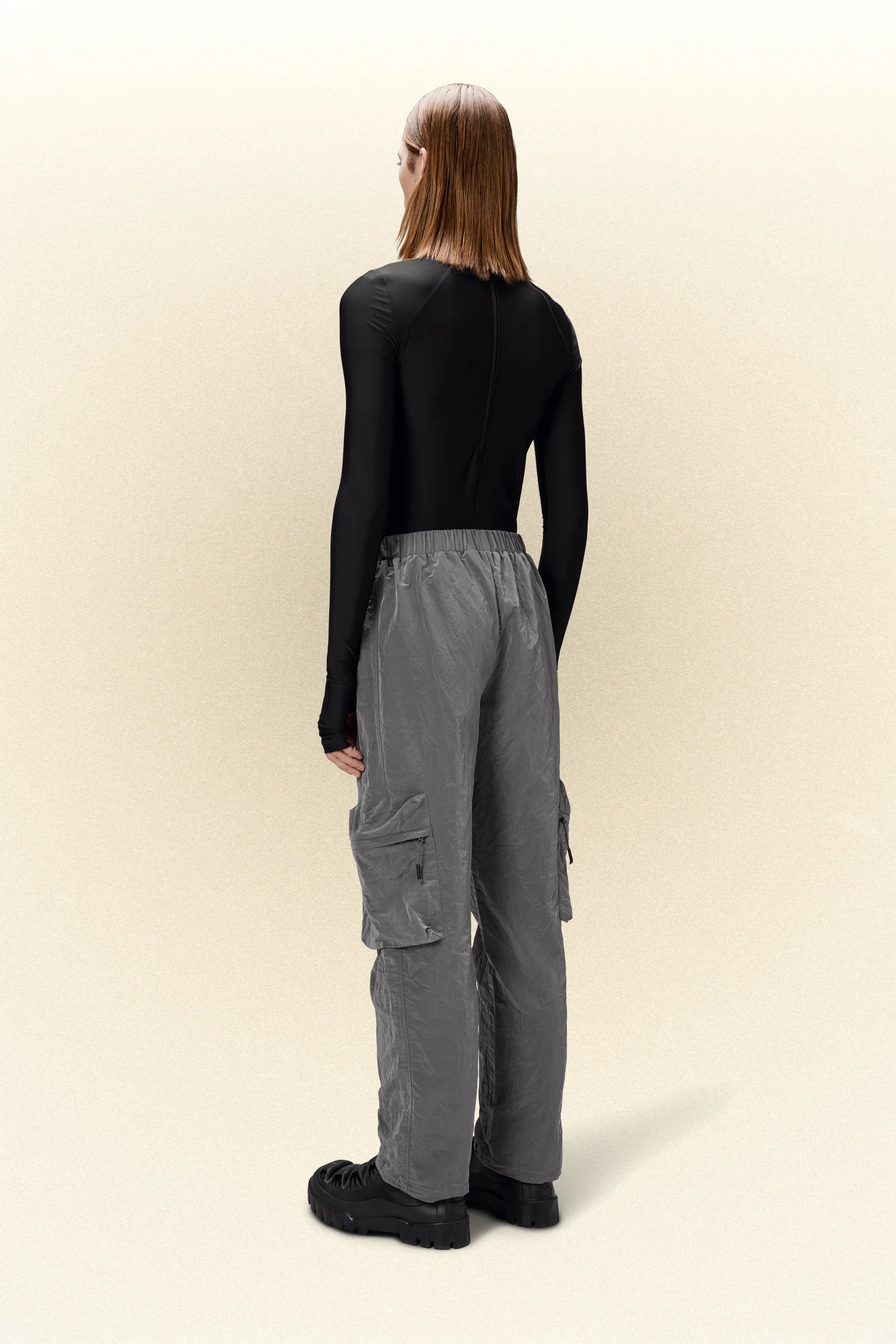 Rains - Kano Pants Regular - Metallic Grey-Pantalons et Shorts-18270