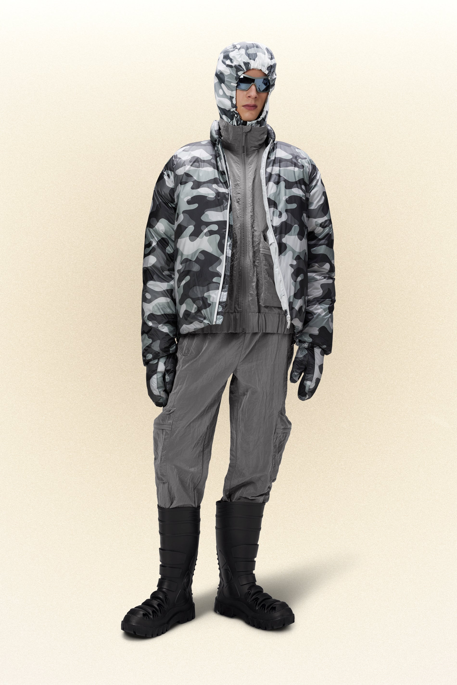 Rains - Kano Pants Regular - Metallic Grey-Pantalons et Shorts-18270