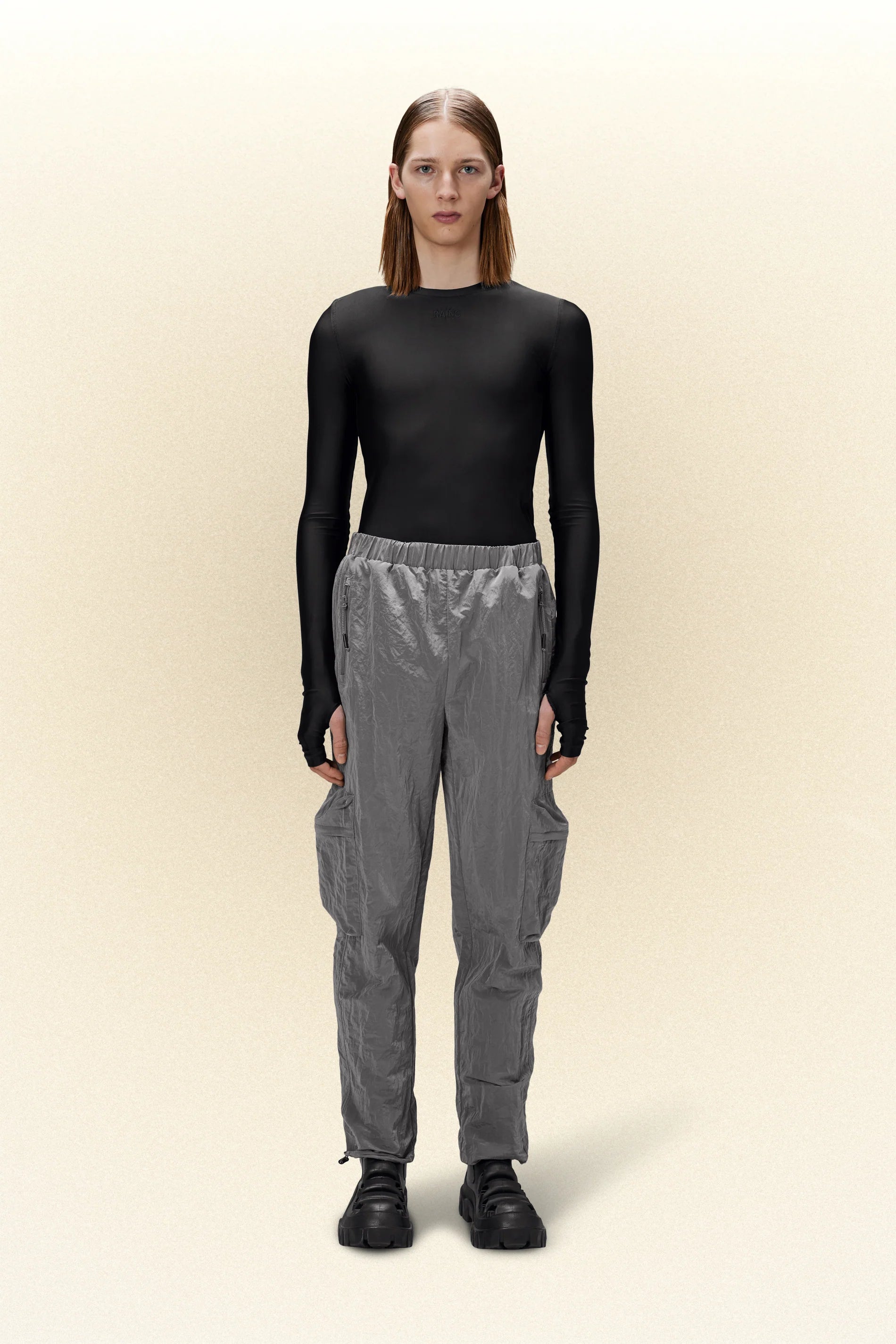 Rains - Kano Pants Regular - Metallic Grey-Pantalons et Shorts-18270