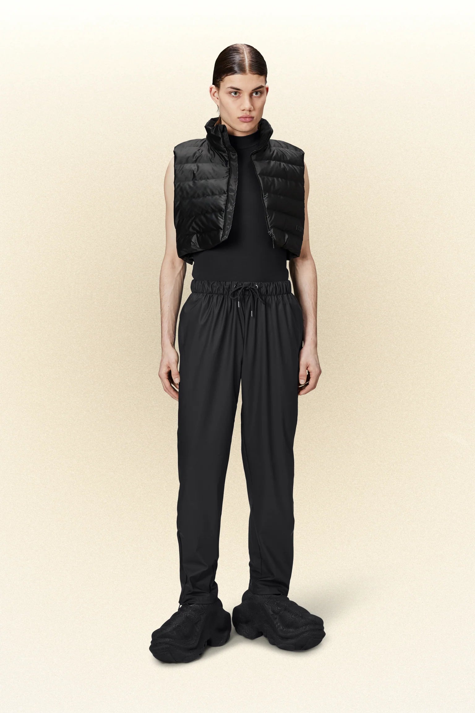 Rains - Pants Slim - Black-Pantalons et Shorts-18580