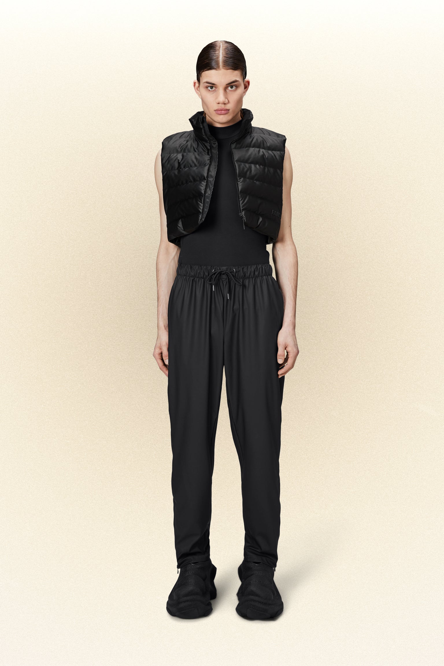 Rains - Pants Slim - Black-Pantalons et Shorts-18580