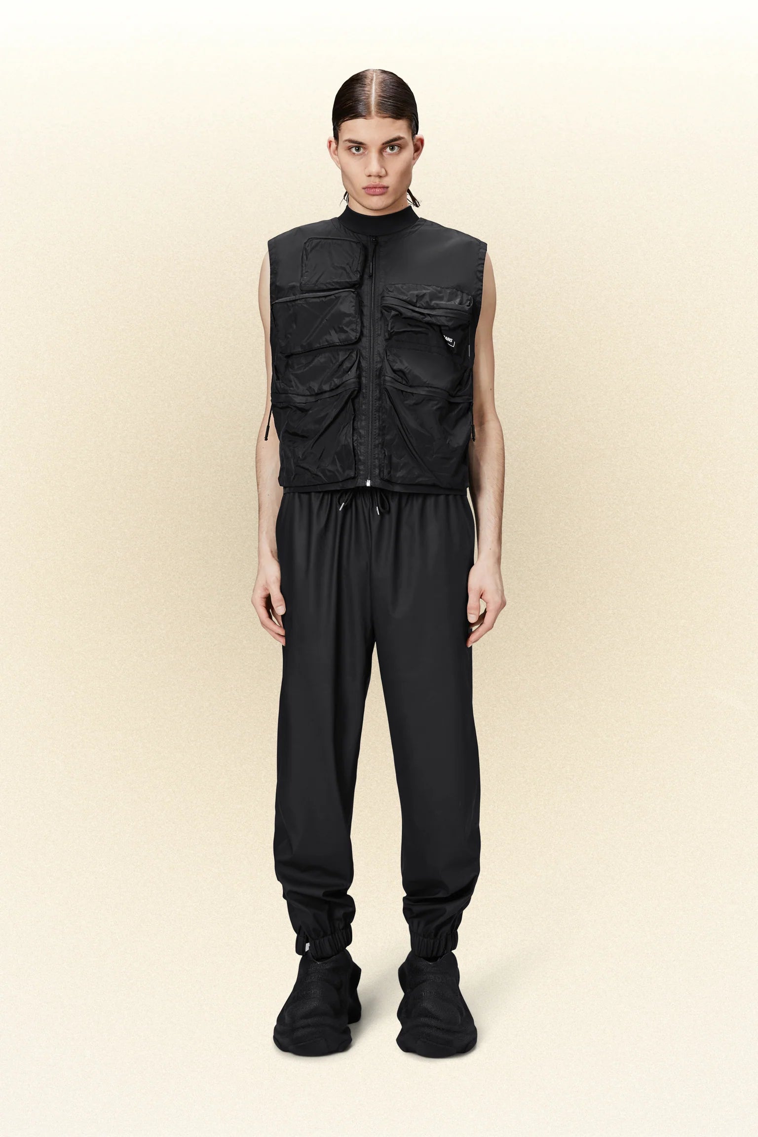 Rains - Rain Pants Regular - Black-Pantalons et Shorts-18560