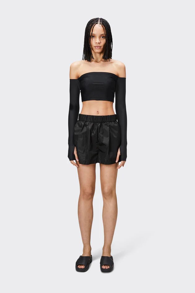 Rains - Shorts W Wide 18950 - Black-Pantalons et Shorts-18950