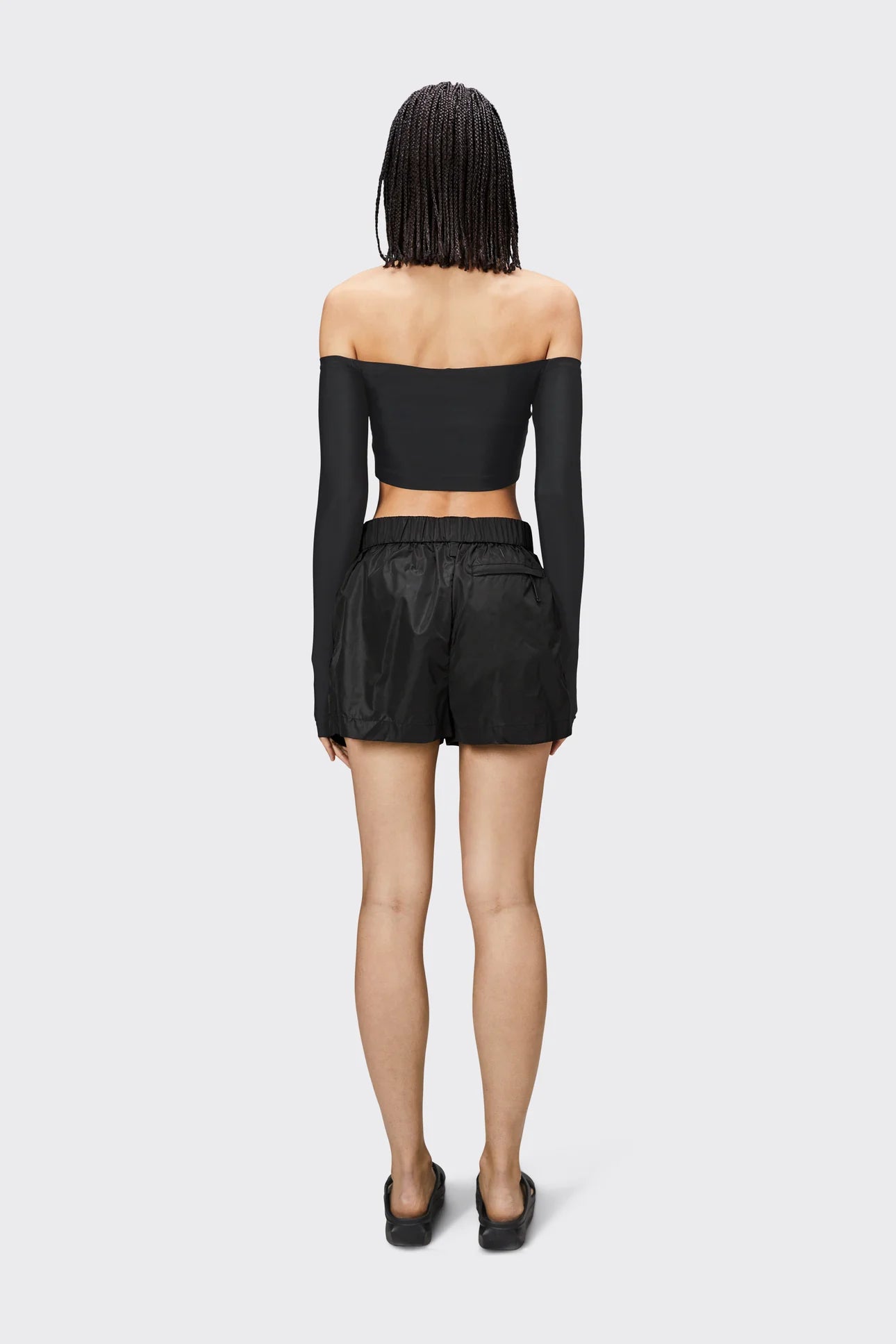 Rains - Shorts W Wide 18950 - Black-Pantalons et Shorts-18950