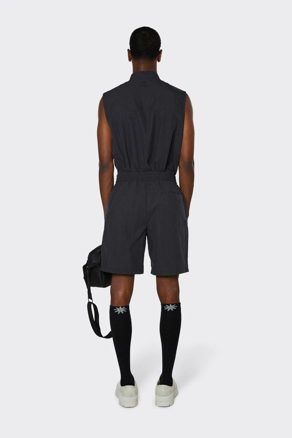 Rains - Woven Shorts - Black-Pantalons et Shorts-18710