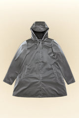 Rains - A-line W Jacket - Metallic Grey LIMITED EDITION-Vestes et Manteaux-18050