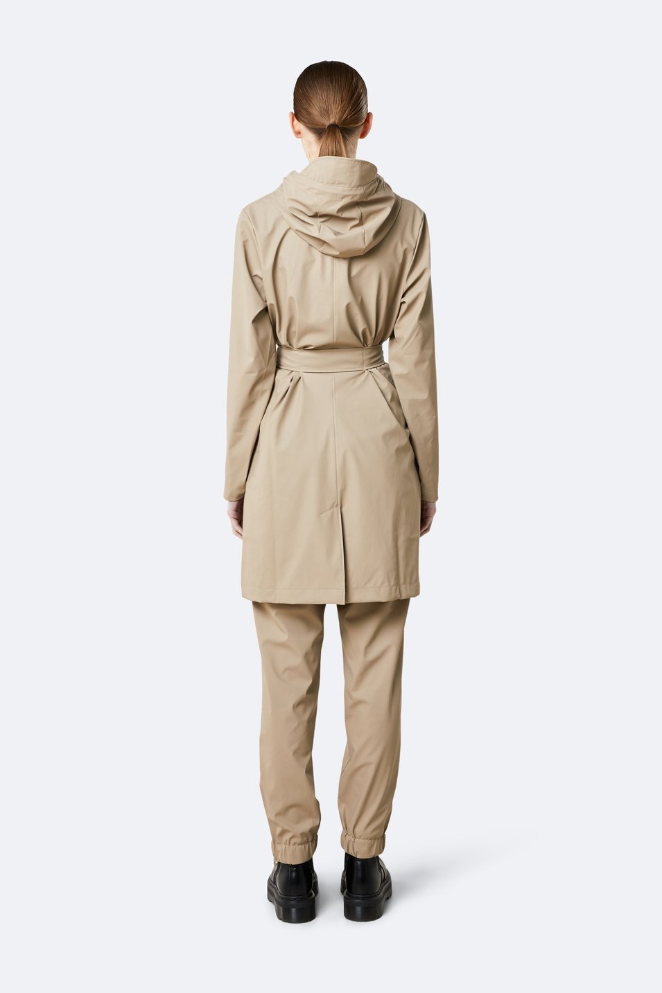 Rains - Belt Jacket - Beige-Vestes et Manteaux-1824