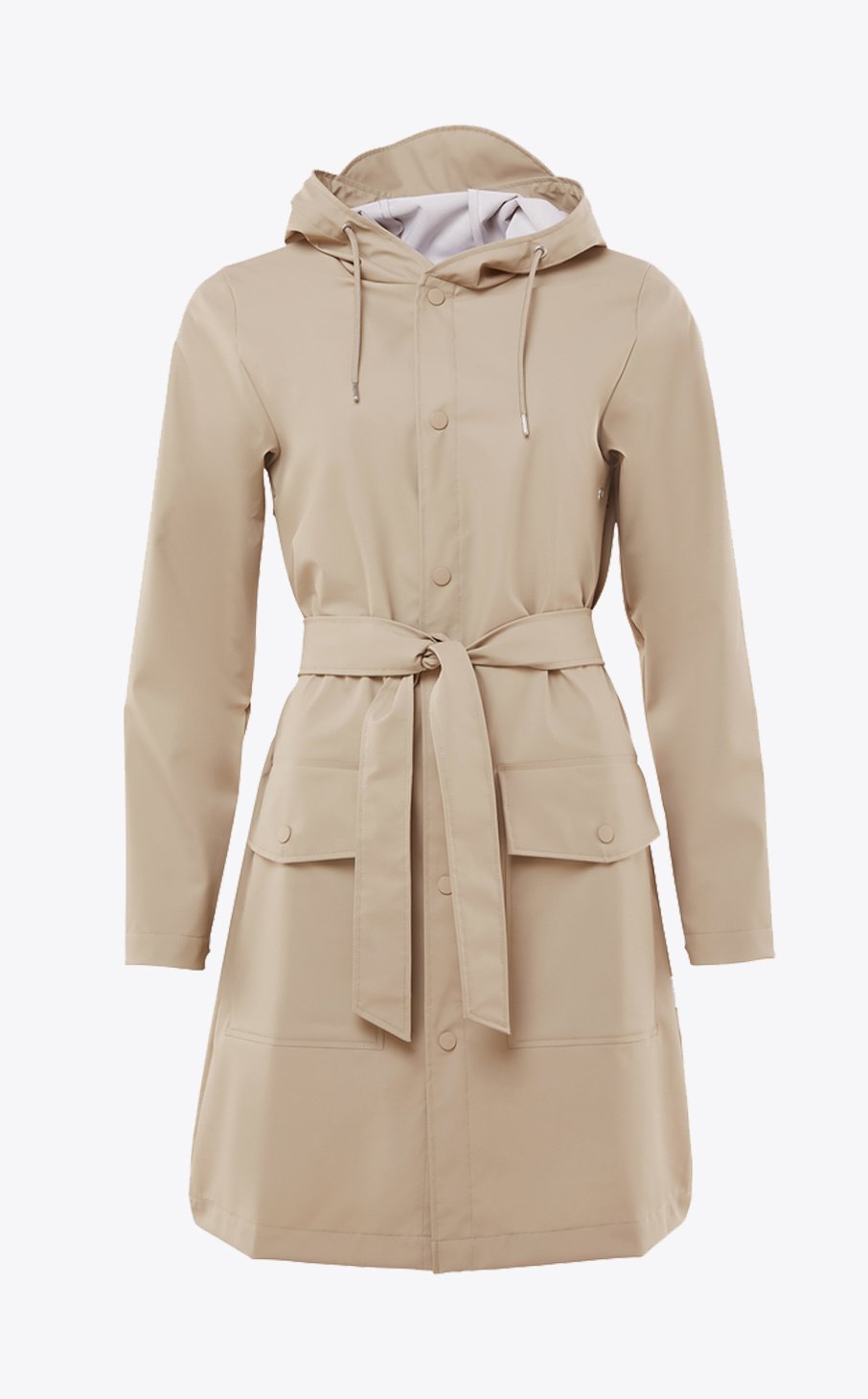 Rains - Belt Jacket - Beige-Vestes et Manteaux-1824