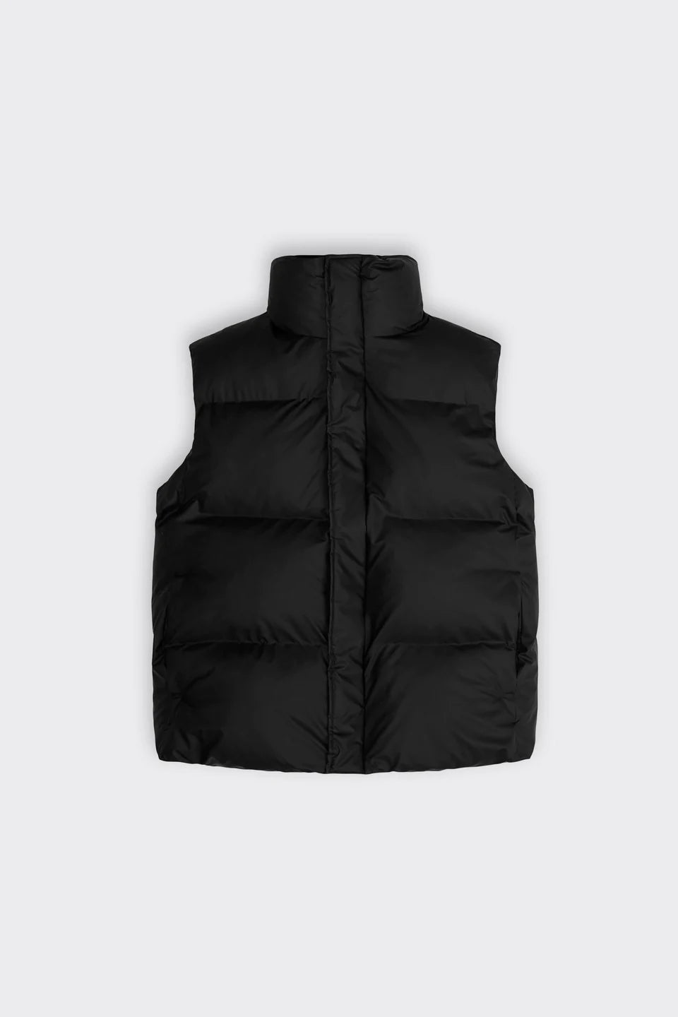 Rains - Boxy Puffer Vest - Black-Vestes et Manteaux-15030