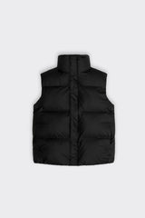 Rains - Boxy Puffer Vest - Black-Vestes et Manteaux-15030