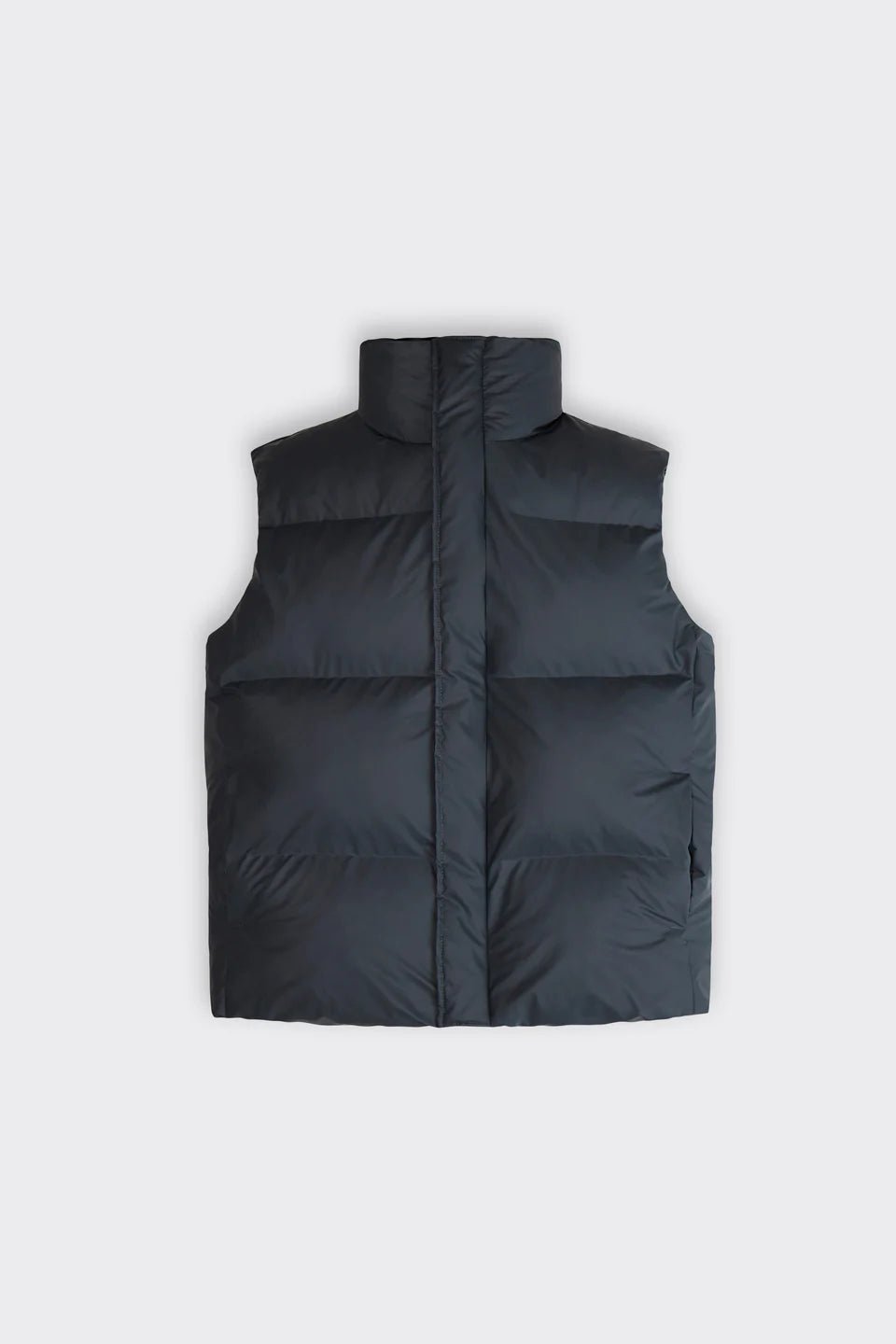 Rains - Boxy Puffer Vest - Slate-Vestes et Manteaux-15030